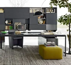 Lampadaire, Coupé, noir, H190cm - Oluce