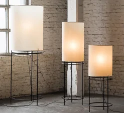 Lampadaire, Cylinder, blanc, noir,, Ø40cm, H150cm - Serax