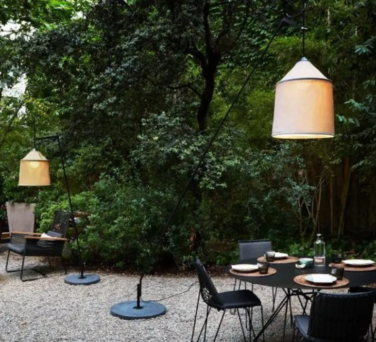 Lampadaire*Marset Lampadaire de jardin, JAIMA, , IP65, LED, Ø54cm, H307cm - beige