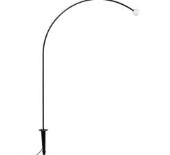 Lampadaire*Faro Lampadaire d'extérieur à piquer, Cuca 1193, , IP65, LED, 2700K, 154 lm, L8cm, H119,3cm - noir et blanc