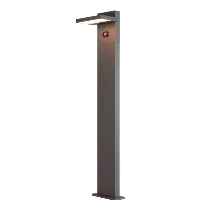 Lampadaire d'extérieur, Abridor, anthracite, IP65, LED, 2200-2700K, 650 lm, L19,6cm, H100cm - SLV
