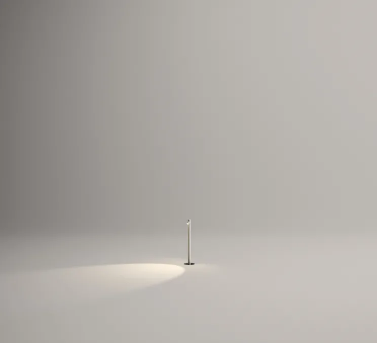 Lampadaire d'extérieur, Bamboo 4802, blanc, IP66,LED, 2700K, 100lm, Ø4cm, H60cm - Vibia