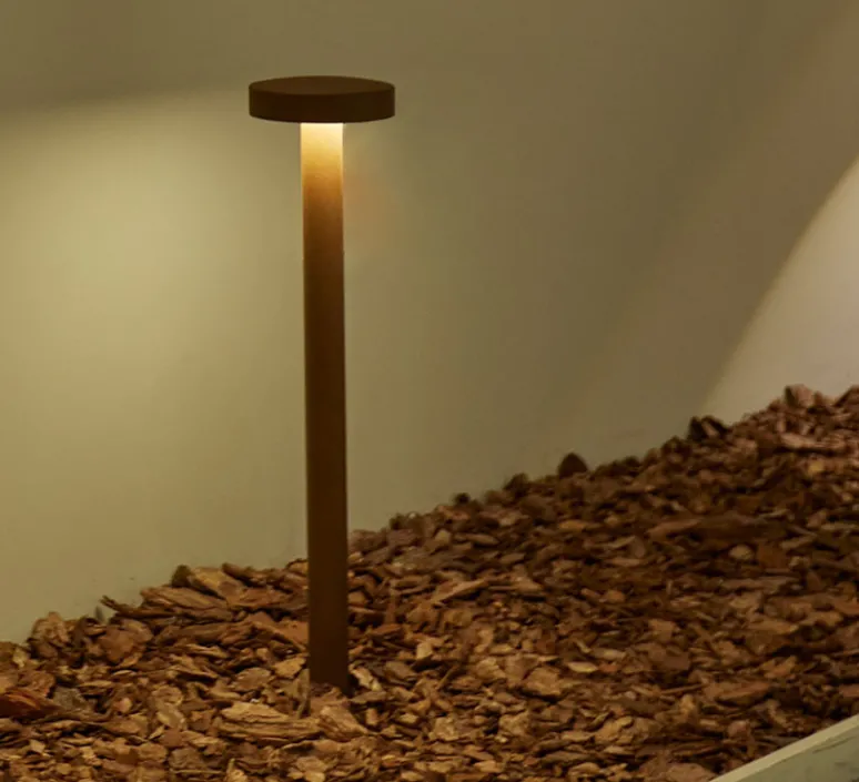 Lampadaire*B.lux Lampadaire d'extérieur, Borne Soft 65, , IP65, Ø15cm, H65cm- Corten