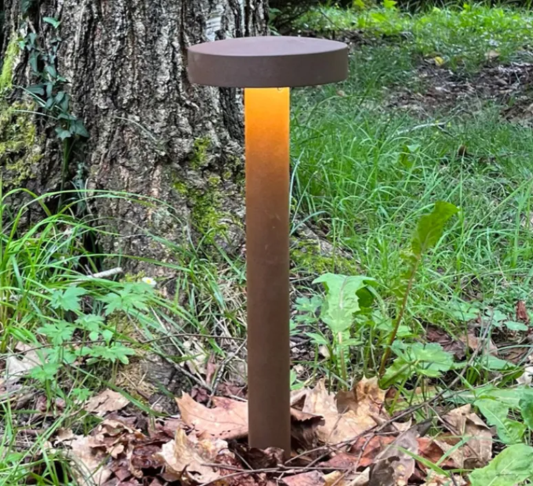 Lampadaire*B.lux Lampadaire d'extérieur, Borne Soft 65, , IP65, Ø15cm, H65cm- Corten