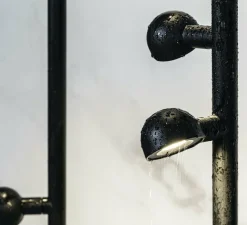 Lampadaire d'extérieur, BROT, noir, IP65, LED, 2700K, 620lm, Ø16cm, H90cm - Faro