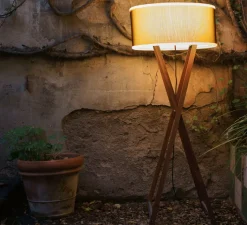 Lampadaire*Marset Lampadaire d'extérieur, Cala, , IP65, H140cm - bois, marron