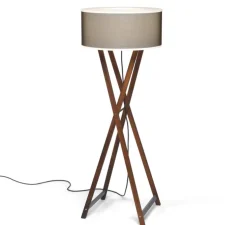 Lampadaire d'extérieur, Cala, bois, marron, IP65, H140cm - Marset