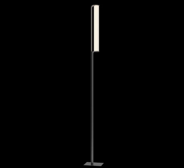 Lampadaire d'extérieur, Class, 2810, noir mat, IP65, LED, dim, Push, 2700K, 990 lm, L22cm, H250cm - Vibia