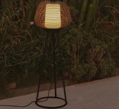 Lampadaire d'extérieur, Nara, rouille, IP65, Ø56cm, H120cm - Faro
