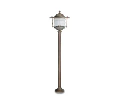 Lampadaire*Moretti Luce Lampadaire d'extérieur, Onda 2075, , IP43, Ø26cm, H110cm - Laiton vieilli