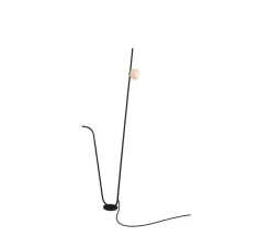 Lampadaire d'extérieur, Pois, noir, blanc, IP65, LED, 3000K, 410 lm, Ø11,5cm, H118cm - Karman