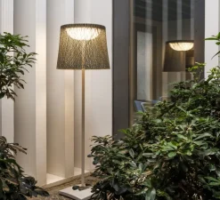 Lampadaire d'extérieur, Wind 4057, marron, IP64, LED, 2700k, 741 lm, Ø60cm, H191cm - Vibia