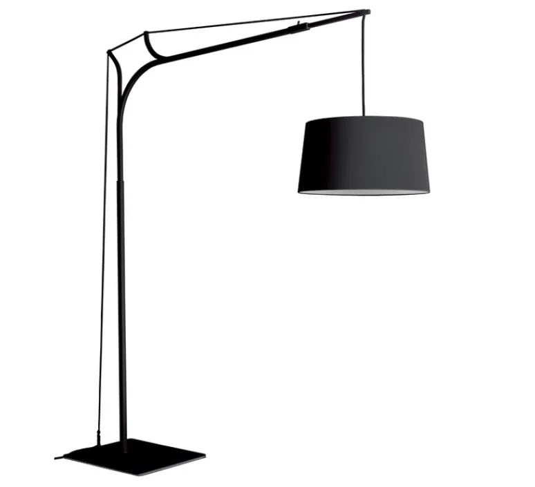 Lampadaire*Fraumaier Lampadaire déporté, Tina, dimmable, , H220cm - noir