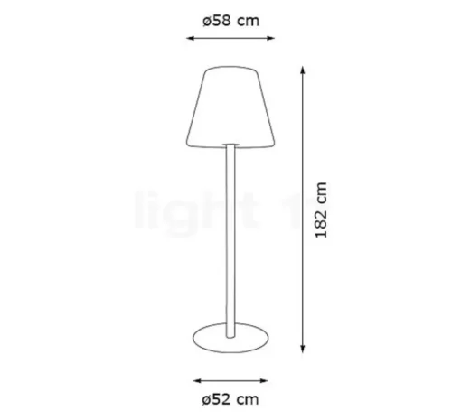 Lampadaire|Lampe*Fatboy Lampadaire, Edison the Giant, , LED, IP 55, Ø58cm, H182cm - anthracite