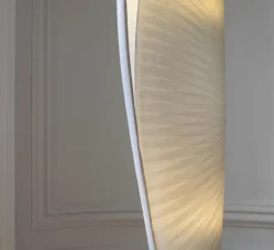 Lampadaire, ENVOL, blanc, H198cm - Celine-Wright