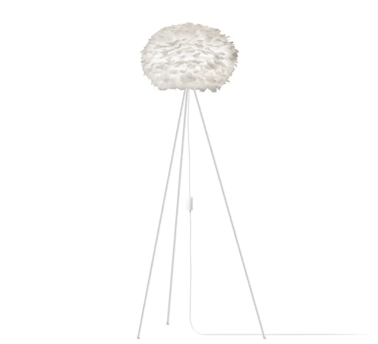Lampadaire, Eos medium, blanc, Ø45cm, H139cm - Umage