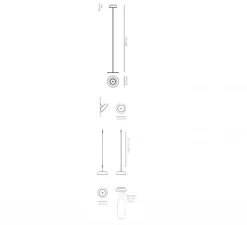 Lampadaire, Float, blanc, IP55, Ø13,5cm, H117,7cm - Axolight