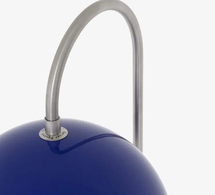 Lampadaire, Flowerpot VP12, bleu cobalt, L23cm, H122cm - Andtradition