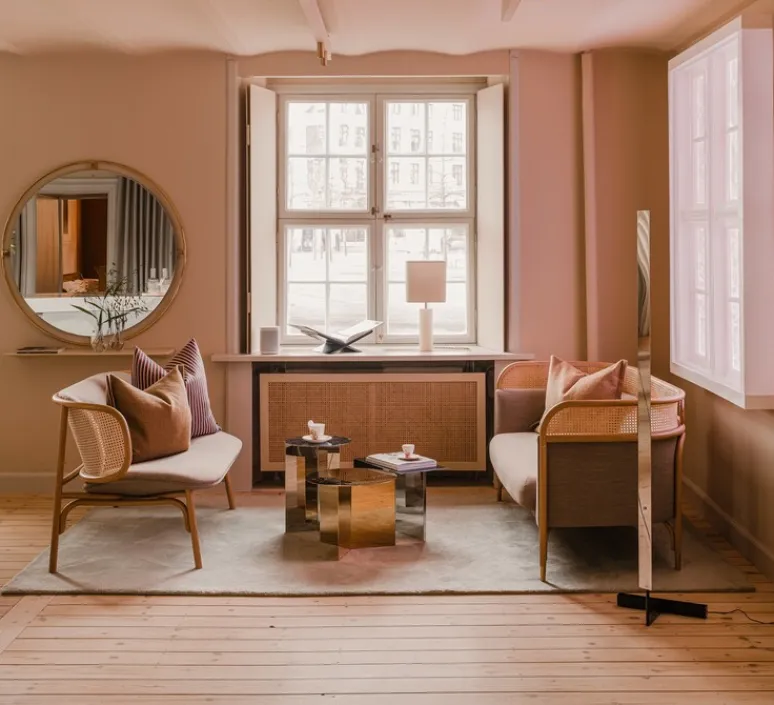 Lampadaire*Anour Lampadaire, F-Model, , LED, dim, 2700K, 2050 lm, L37cm, H164cm - acier inoxydable