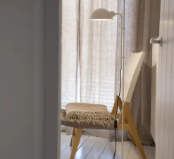 Lampadaire*Marset Lampadaire, Funiculi, , L24,8cm, H135cm- blanc cassé