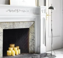 Lampadaire, Funiculi, gris, L24,8cm, H135cm - Marset