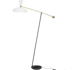 Lampadaire, G1 Guariche Large, blanc, L115cm, H175cm - Sammode