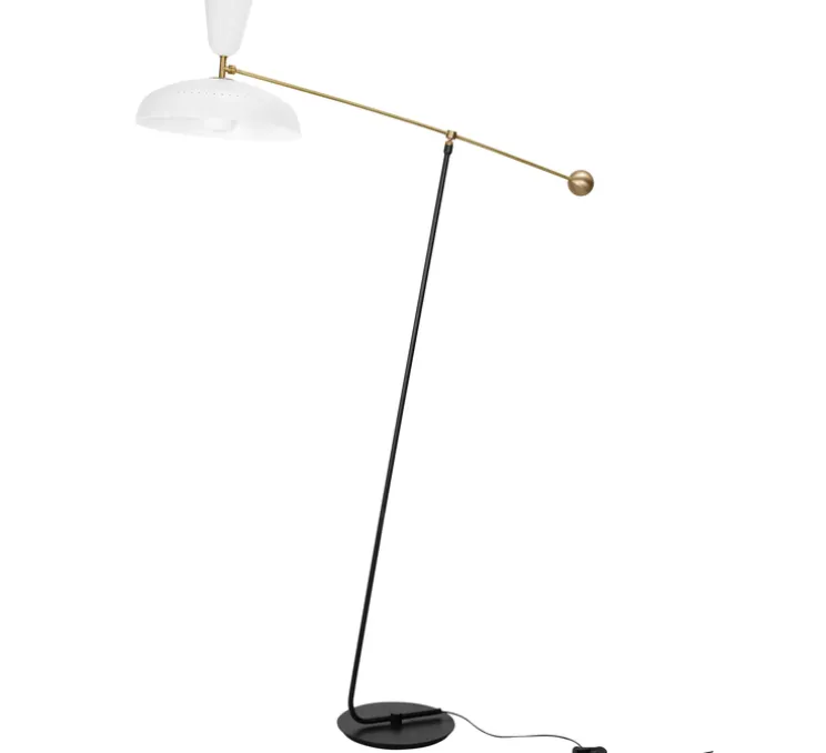 Lampadaire, G1 Guariche Large, blanc, L115cm, H175cm - Sammode