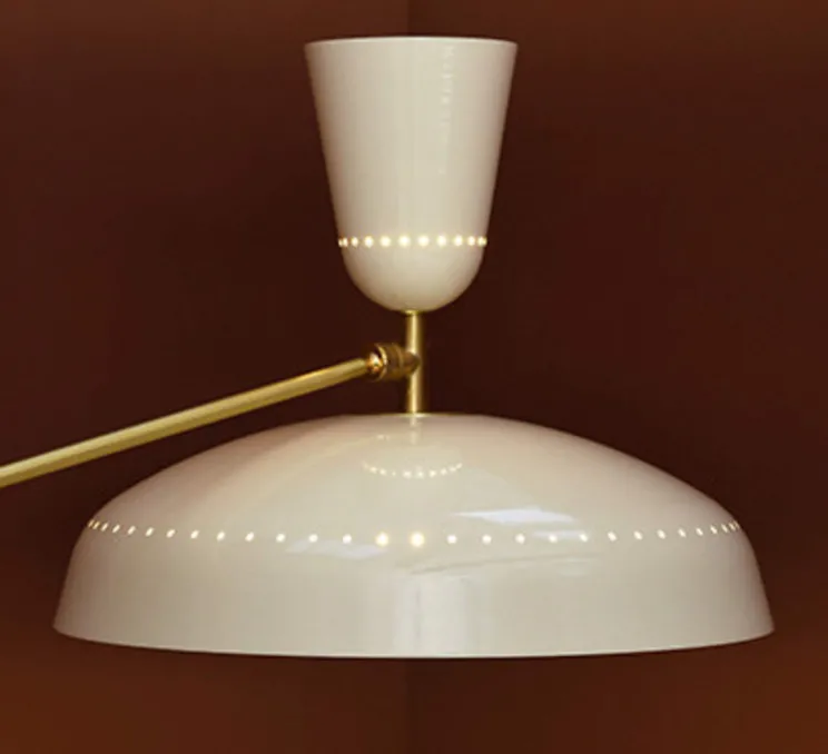 Lampadaire, G1 Guariche Large, craie, L115cm, H175cm - Sammode