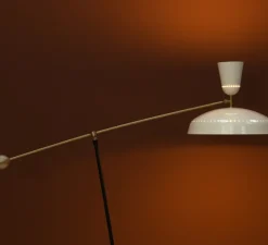 Lampadaire, G1 Guariche Large, craie, L115cm, H175cm - Sammode