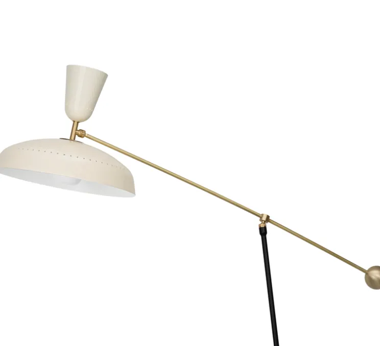 Lampadaire, G1 Guariche Large, craie, L115cm, H175cm - Sammode