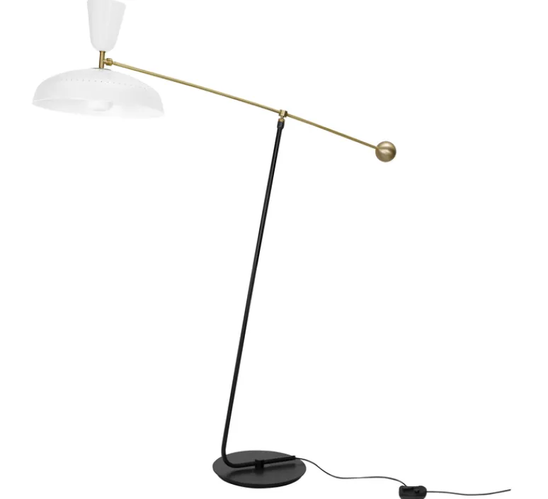 Lampadaire*Sammode Lampadaire, G1 Guariche Small, , L115cm, H120cm - blanc