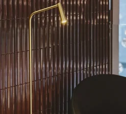 Lampadaire*LEDS C4 Lampadaire, Gamma, , LED, 2700k, 293 lm, Ø20,2cm, H120cm - or mat