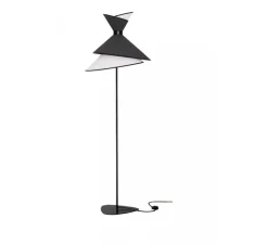 Lampadaire*DesignHeure Lampadaire, Grand Kimono, , Ø50cm, H166cm - Blanc et noir