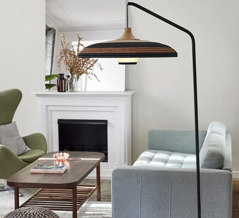 Lampadaire*Forestier Lampadaire, Grass, , L120cm, H180cm - marron