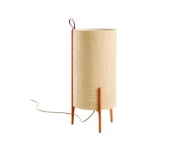 Lampadaire*Carpyen Lampadaire, Greta, chêne, fibre, Ø40cm, H90cm - chêne, fibre naturelle