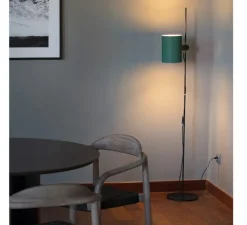 Lampadaire, Guadalupe, vert, L25cm, H150cm - Faro