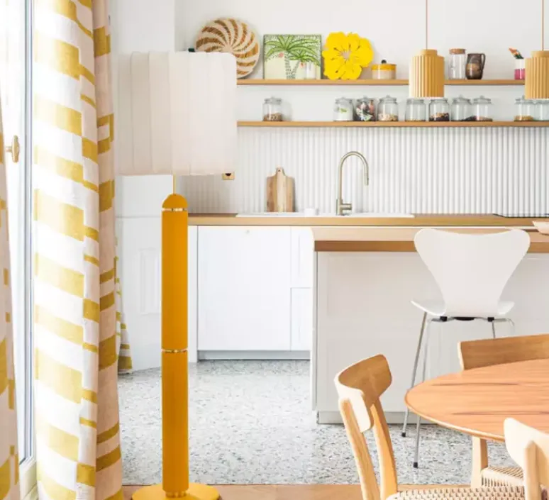 Lampadaire*Cosin Lampadaire, Guimauve, , Ø47cm, H170cm - ambre