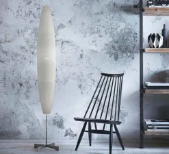 Lampadaire*Foscarini Lampadaire, Havana, , Ø23cm, H172cm - blanc et aluminium