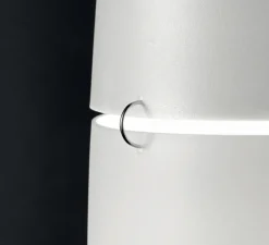 Lampadaire*Foscarini Lampadaire, Havana, , Ø23cm, H172cm - blanc et aluminium