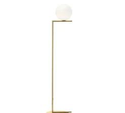 Lampadaire, Ic F1 10 Anniversary, or 24K, Ø27,5cm, H135cm - Flos