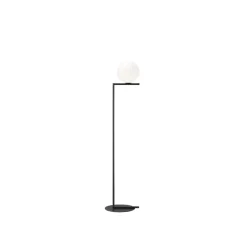 Lampadaire*Flos Lampadaire, IC Lights Floor 1, , Ø27,5cm, H135cm - opalin et noir