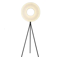 Lampadaire, Iris Tripod 60, blanc & noir, LED, dim, 2700K, 5250 lm, L169,5cm, H53,4cm - Dix heures dix