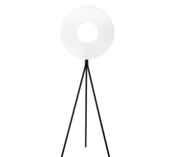 Lampadaire, Iris Tripod 60, blanc & noir, LED, dim, 2700K, 5250 lm, L169,5cm, H53,4cm - Dix heures dix