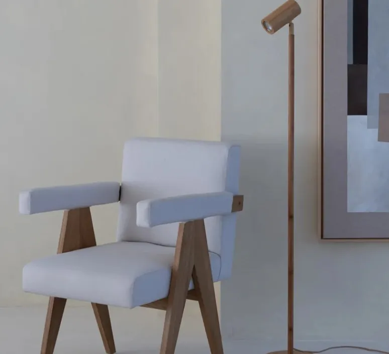 Lampadaire*Good&Mojo Lampadaire, Java, , Ø23cm, H141cm - naturel