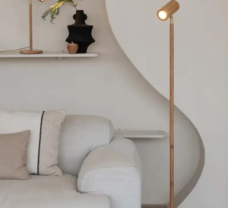 Lampadaire*Good&Mojo Lampadaire, Java, , Ø23cm, H141cm - naturel