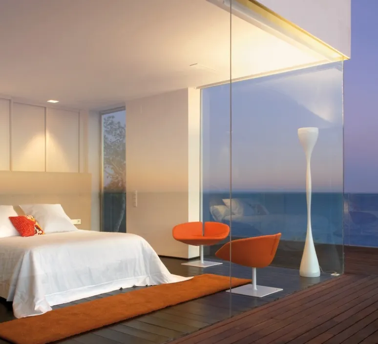 Lampadaire*Vibia Lampadaire, Jazz Pied, , Ø26cm, H190cm - blanc