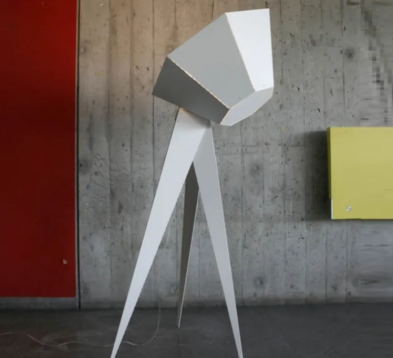 Lampadaire*Fraumaier Lampadaire, Jean, , DIM, H136cm - blanc