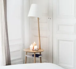 Lampadaire, Josette, blanc, H140cm - Hartô