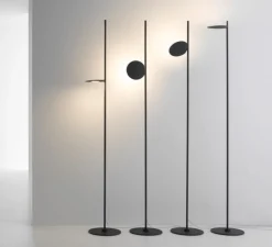 Lampadaire*Stilnovo Lampadaire, Kimia, , LED, dim, 3000K, 3000 lm, Ø28cm, H190,7cm - noir