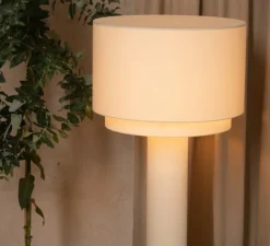 Lampadaire, Kolumno, Marbre noir, câble noir, Ø60cm, H176cm - Simone & Marcel